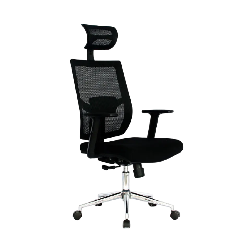Silla Gerencial Hawai con Cabecera en Malla para Oficina