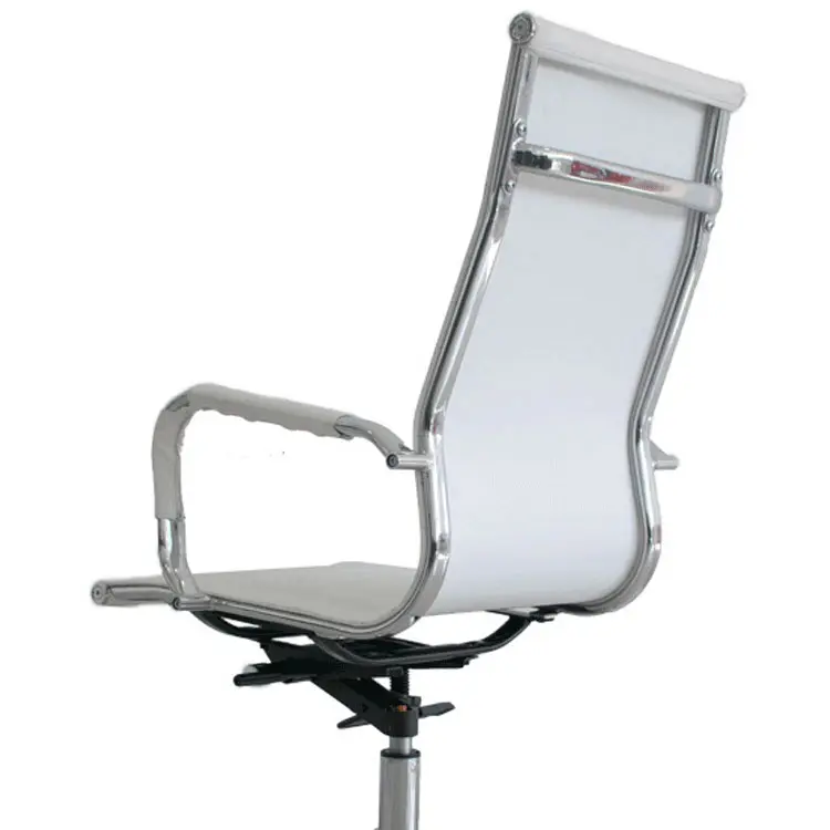 silla gerencial en cuero sintético blanca