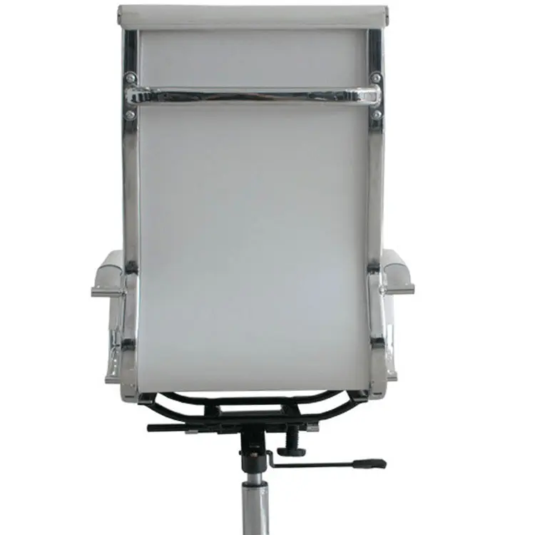 silla gerencial en cuero sintético blanca