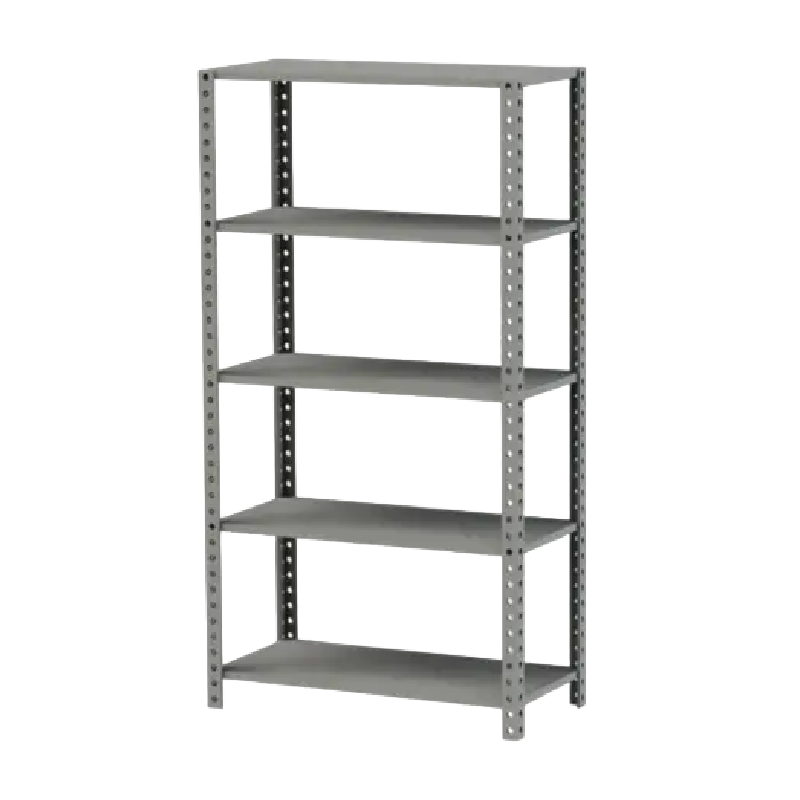 Estantería Metálica Liviana de 30 cm de Fondo gris 4 entrepaños