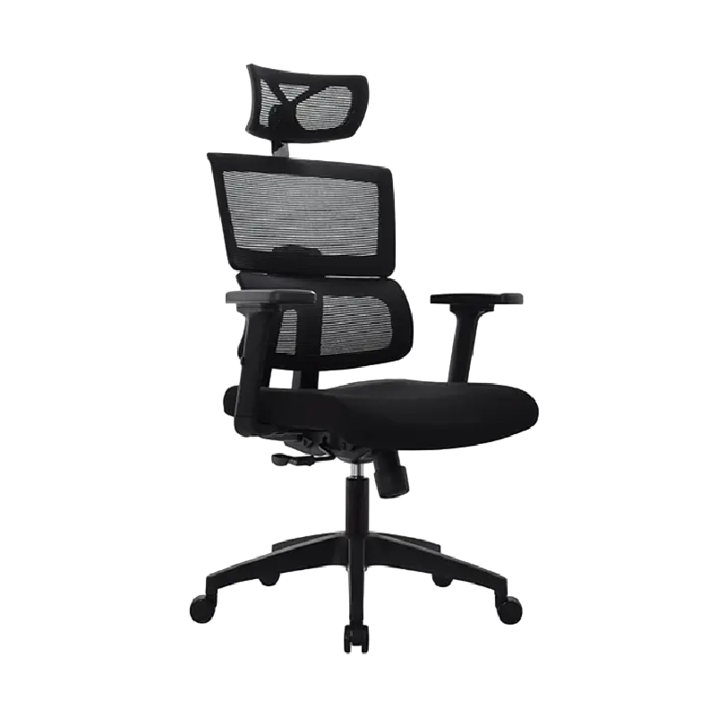 Silla Gerencial Australia con Cabecero en Malla Negra