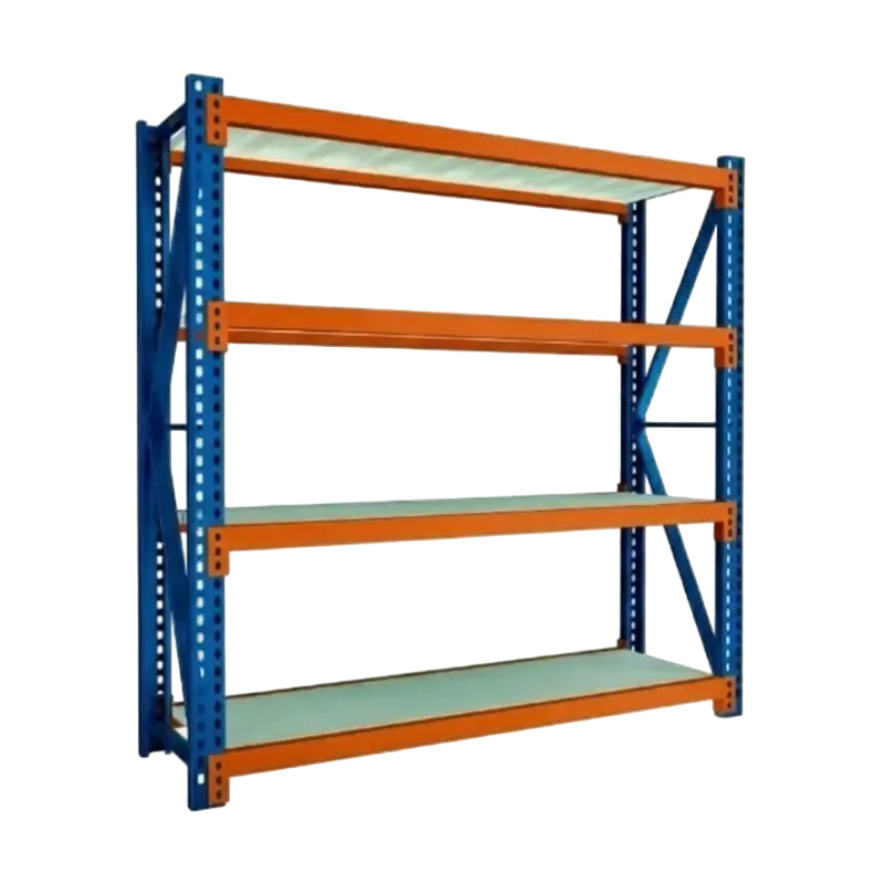 Estanteria semi pesada de cuatro niveles para almacen y bodega