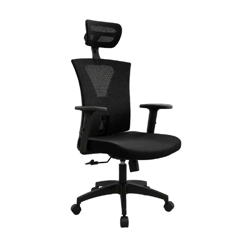 Silla gerencial para oficina sala de juntas y ejecutivos negra Shangai