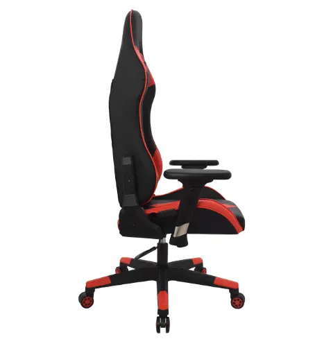Silla Gamer Ergonómica Deportiva con Altura Ajustable negro y rojo