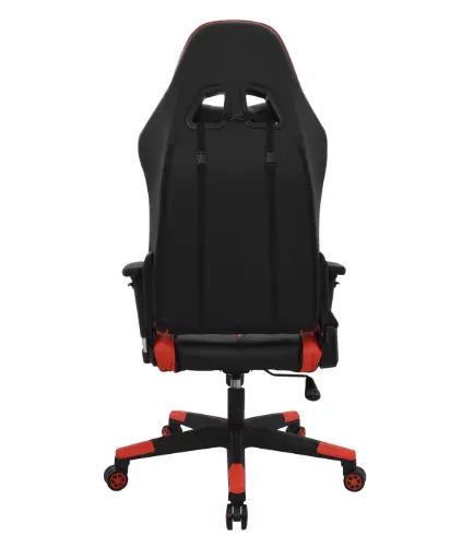 Silla Gamer Ergonómica Deportiva con Altura Ajustable negro y rojo