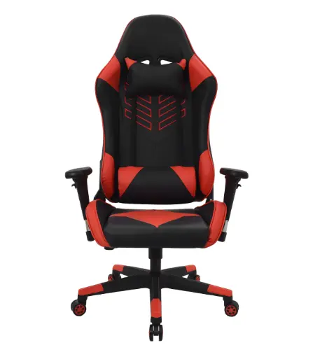 Silla Gamer Ergonómica Deportiva con Altura Ajustable negro y rojo