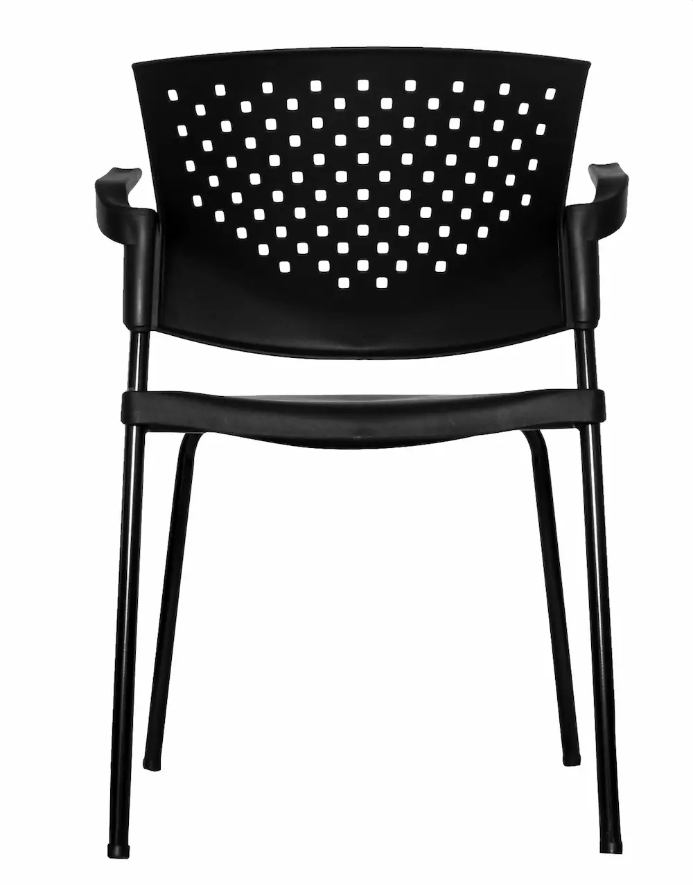 Silla Interlocutora para oficina recepcion y sala de espera negra butterfly
