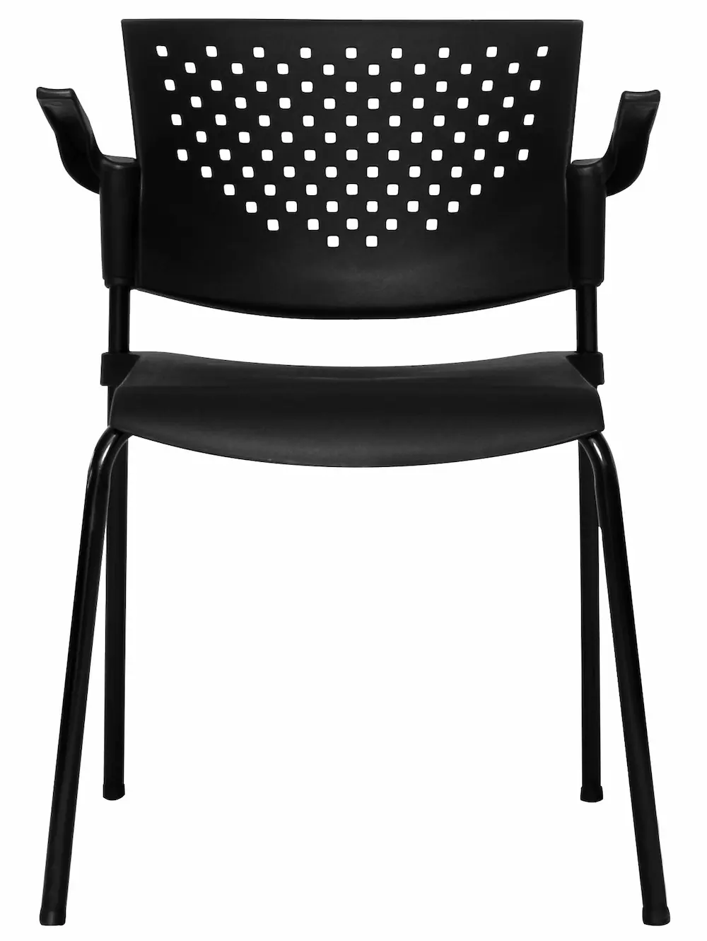 Silla Interlocutora para oficina recepcion y sala de espera negra butterfly