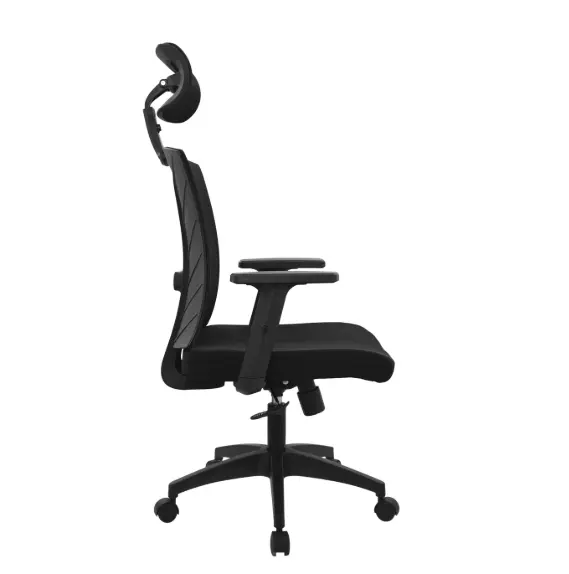 Silla gerencial para oficina sala de juntas y ejecutivos negra Shangai