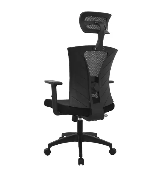Silla gerencial para oficina sala de juntas y ejecutivos negra Shangai 2