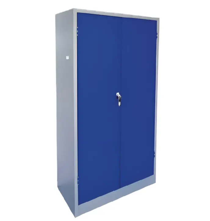 armario papelero metálico 2 puertas azul
