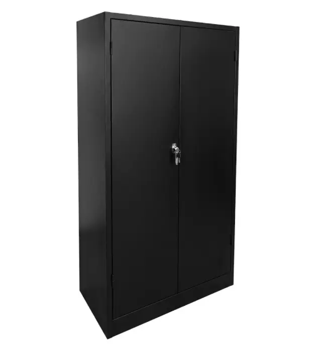armario papelero metálico 2 puertas negra